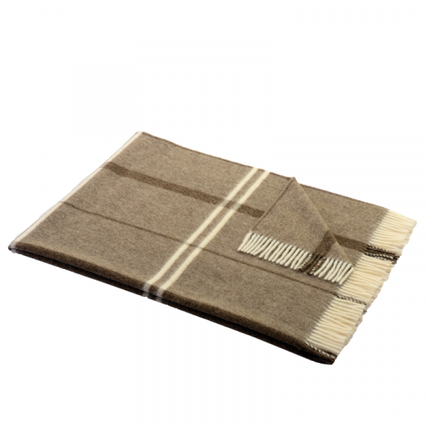 Volnena odeja ISOLA rjava karo Volnena odeja ISOLA rjava karo