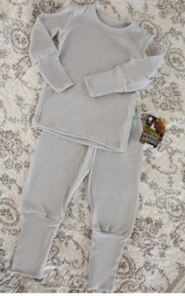 EKO Merino otroška pižama SIVA od 86-152