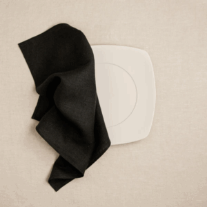 Prtiček lan crn 42x42 Prtiček lan crn 42x42