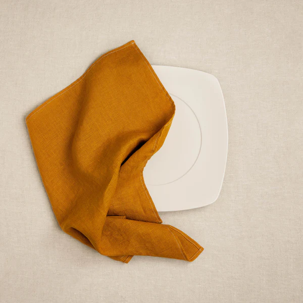 Prtiček lan oker 42x42 Prtiček lan oker 42x42