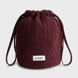 Toaletna torbica mošnjiček eko bombaž BORDO