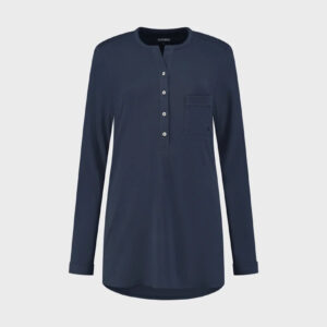 Zgornji del pižame iz eko bombaža, moder Zgornji del pižame iz eko bombaža, moder