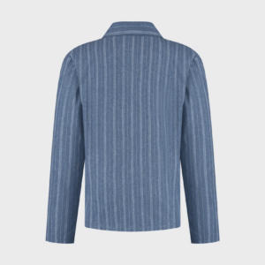 Zgornji del moške pižame iz eko flanele, denim črtasta Zgornji del moške pižame iz eko flanele, denim črtasta