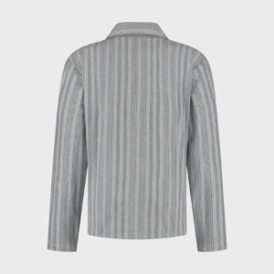 Zgornji del moške pižame iz eko flanele, siva črtasta Zgornji del moške pižame iz eko flanele, siva črtasta