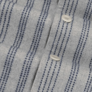 Zgornji del moške pižame iz eko flanele, siva črtasta Zgornji del moške pižame iz eko flanele, siva črtasta