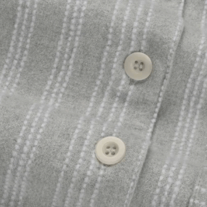 Zgornji del ženske pižame iz eko flanele, siva črtasta Zgornji del ženske pižame iz eko flanele, siva črtasta