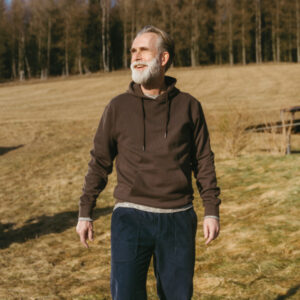 EKO Bombažni Moški Pulover RJAVA