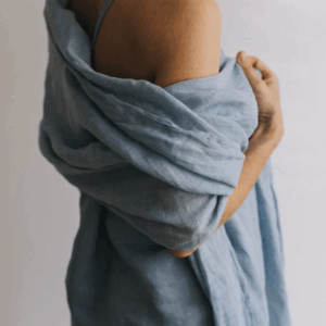 Šal iz 100% lana svetlo modra Šal iz 100% lana svetlo modra