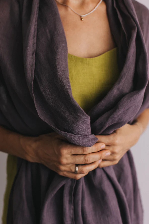 Šal iz 100% lana melancan