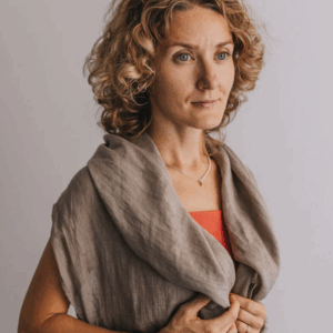 Šal iz 100% lana natur siva Šal iz 100% lana natur siva