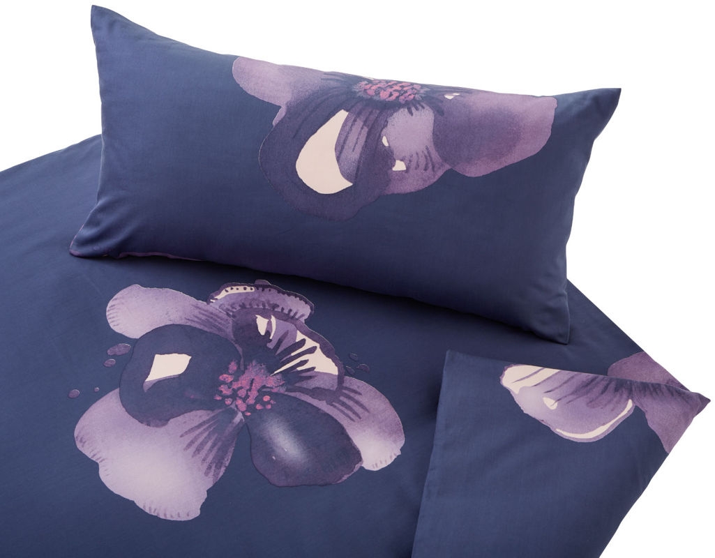 Posteljnina Dunkle Anemone saten, več dimenzij Posteljnina Dunkle Anemone saten, več dimenzij