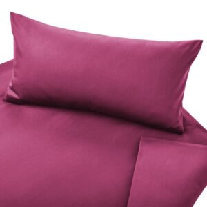 Posteljnina Classic saten sangria, več dimenzij
