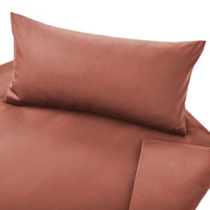 Posteljnina Classic saten ziegel, več dimenzij