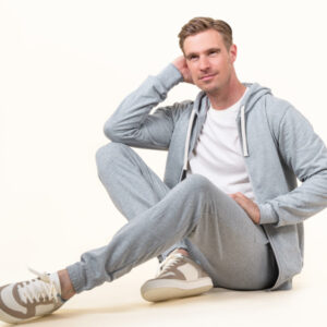 EKO Bombažne Moške Hlače SIVA EKO Bombažne Moške Hlače SIVA