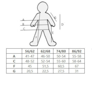 EKO Merino Otroški Body SIV - vel. 56 do 104 EKO Merino Otroški Body SIV - vel. 56 do 104