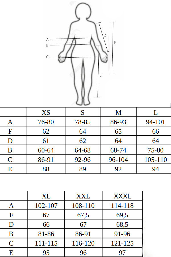 Ženska pižama iz 100% volne NATUR od XS do 3XL
