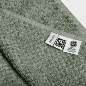 Brisača eko bombaž dots STONE GREEN