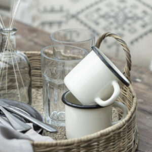 Emajlirana skodelica butter cream Emajlirana skodelica butter cream