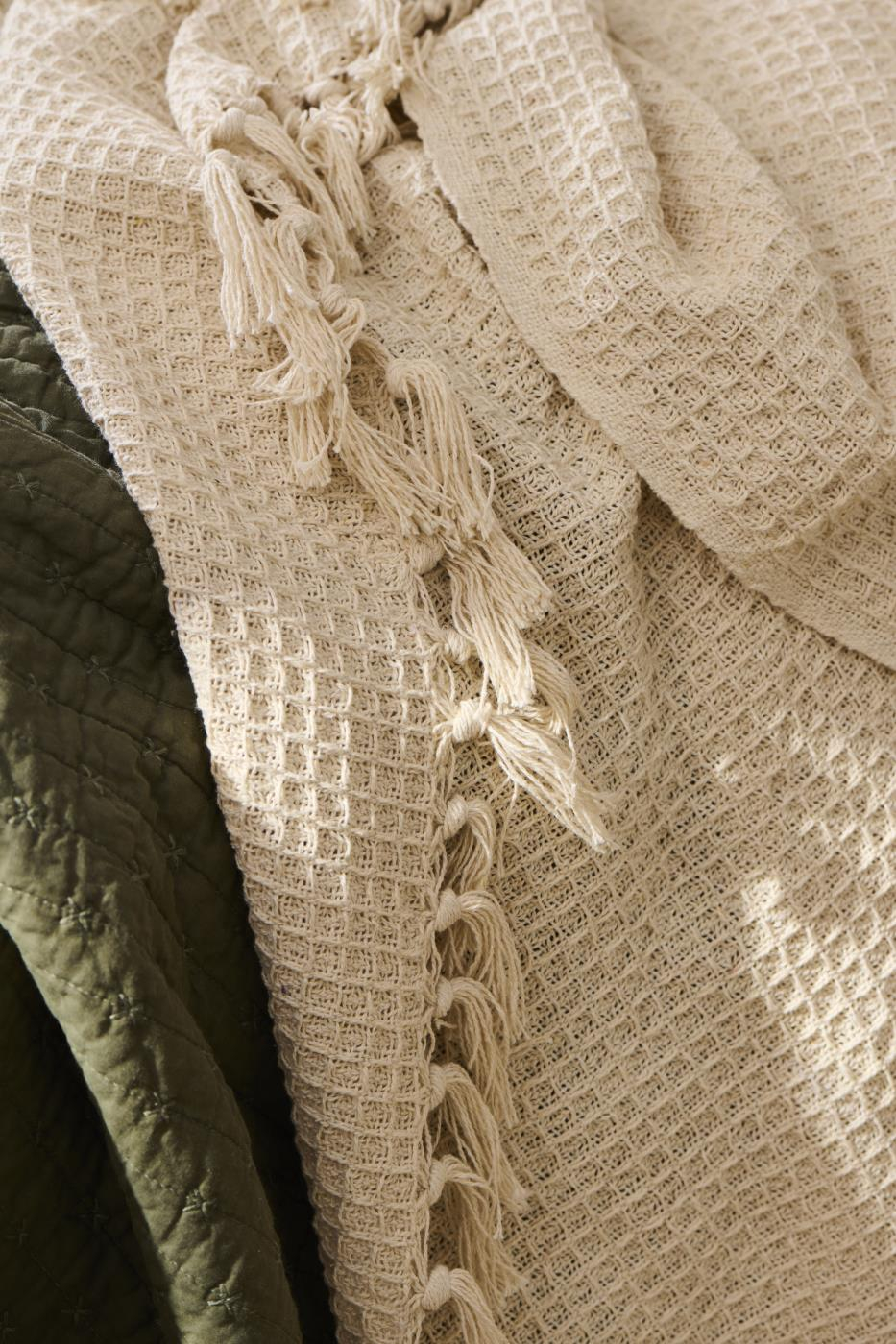 Deka 100% bombaž waffle pattern