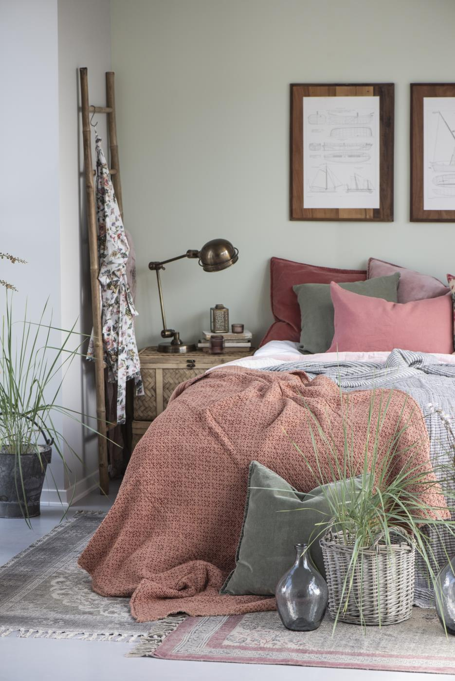 Prevleka iz 100% lanu 40x60 faded rose Prevleka iz 100% lanu 40x60 faded rose