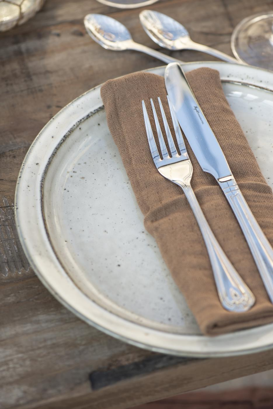 Krožnik nizek večji dinner natur Krožnik nizek večji dinner natur