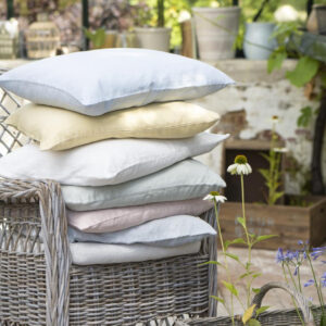 Prevleka iz 100% lanu 40x60 butter cream