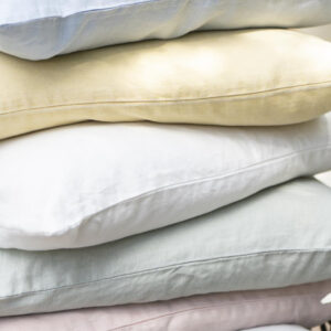 Prevleka iz 100% lanu 40x60 butter cream