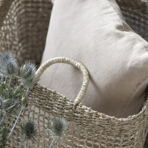 Prevleka iz 100% lanu 40x60 butter cream