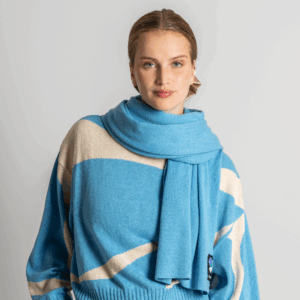 Šal iz volne in ekološkega bombaža, MODER Šal iz volne in ekološkega bombaža, MODER