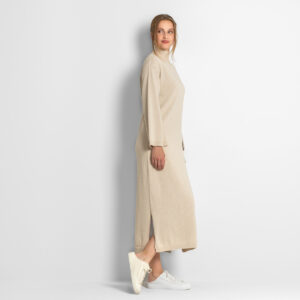 Ženska obleka Eela 80% ekološki bombaž, 20% volna NATUR Ženska obleka Eela 80% ekološki bombaž, 20% volna NATUR