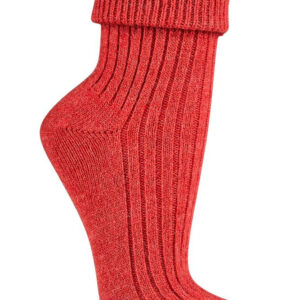 Eko volnene nogavice z alpaka volno- oranžne