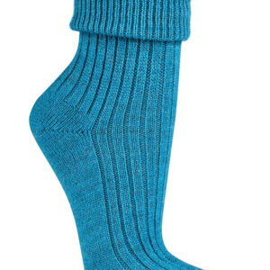 Eko volnene nogavice z alpaka volno- modre