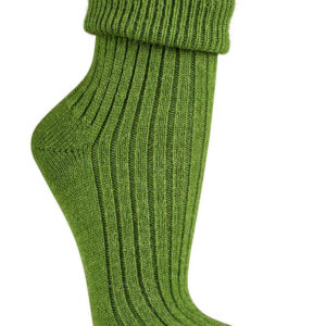 Eko volnene nogavice z alpaka volno- zelene