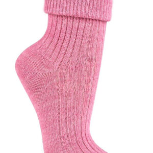 Eko volnene nogavice z alpaka volno- roza 