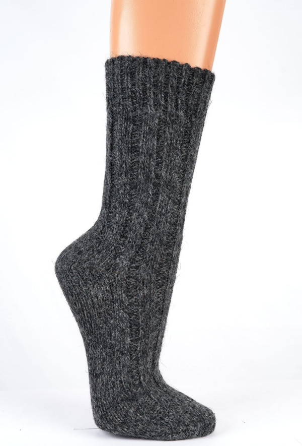 Eko nogavice z alpaka volno debelejše- svetlo sive Eko nogavice z alpaka volno debelejše- svetlo sive