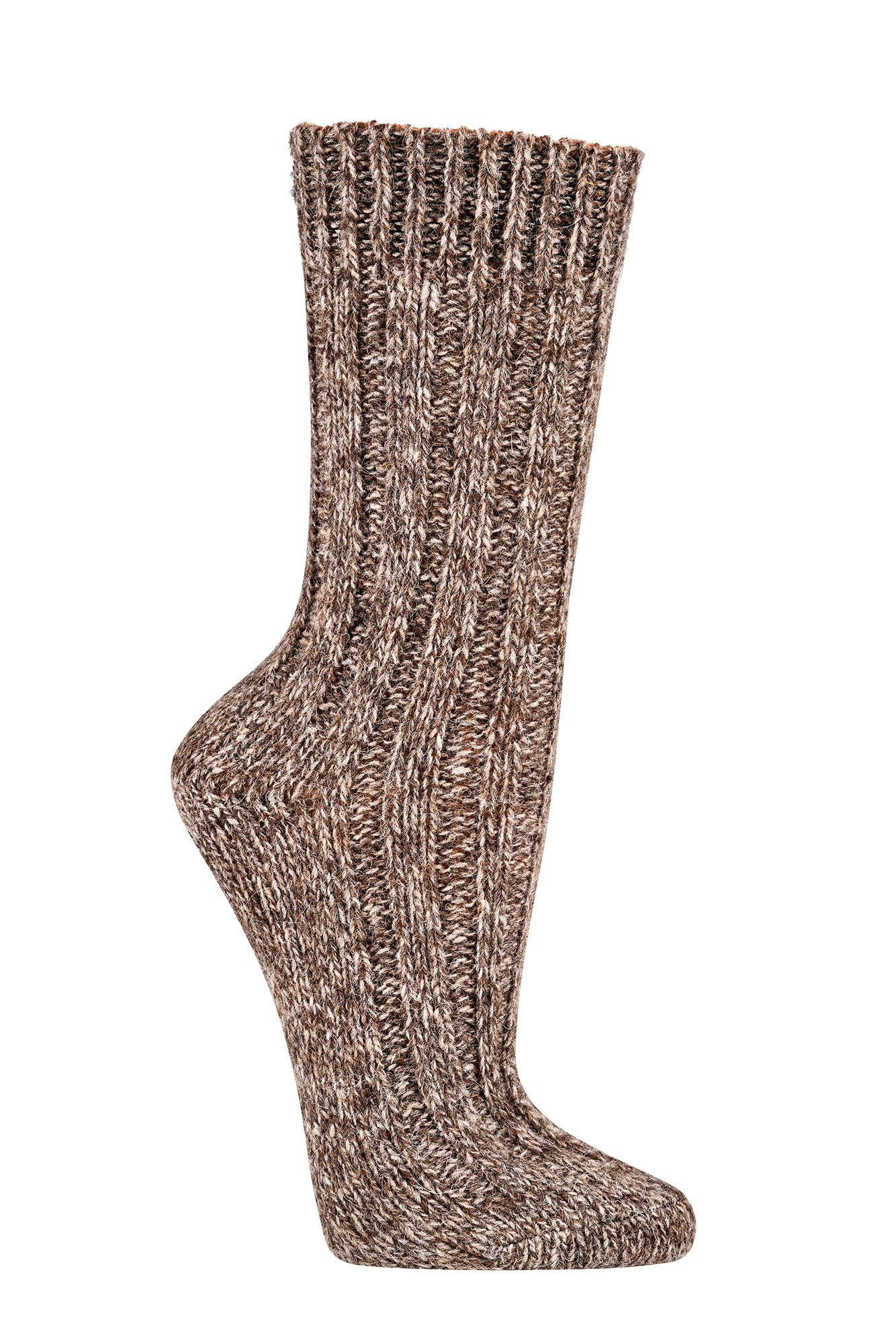 Eko nogavice z alpaka volno debelejše- natur rjave Eko nogavice z alpaka volno debelejše- natur rjave