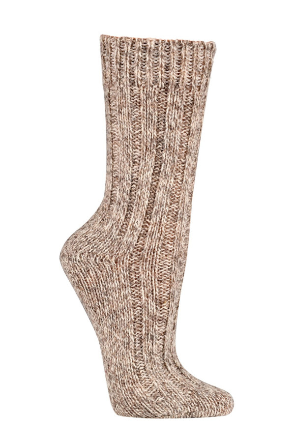 Eko nogavice z alpaka volno debelejše- natur rjave Eko nogavice z alpaka volno debelejše- natur rjave