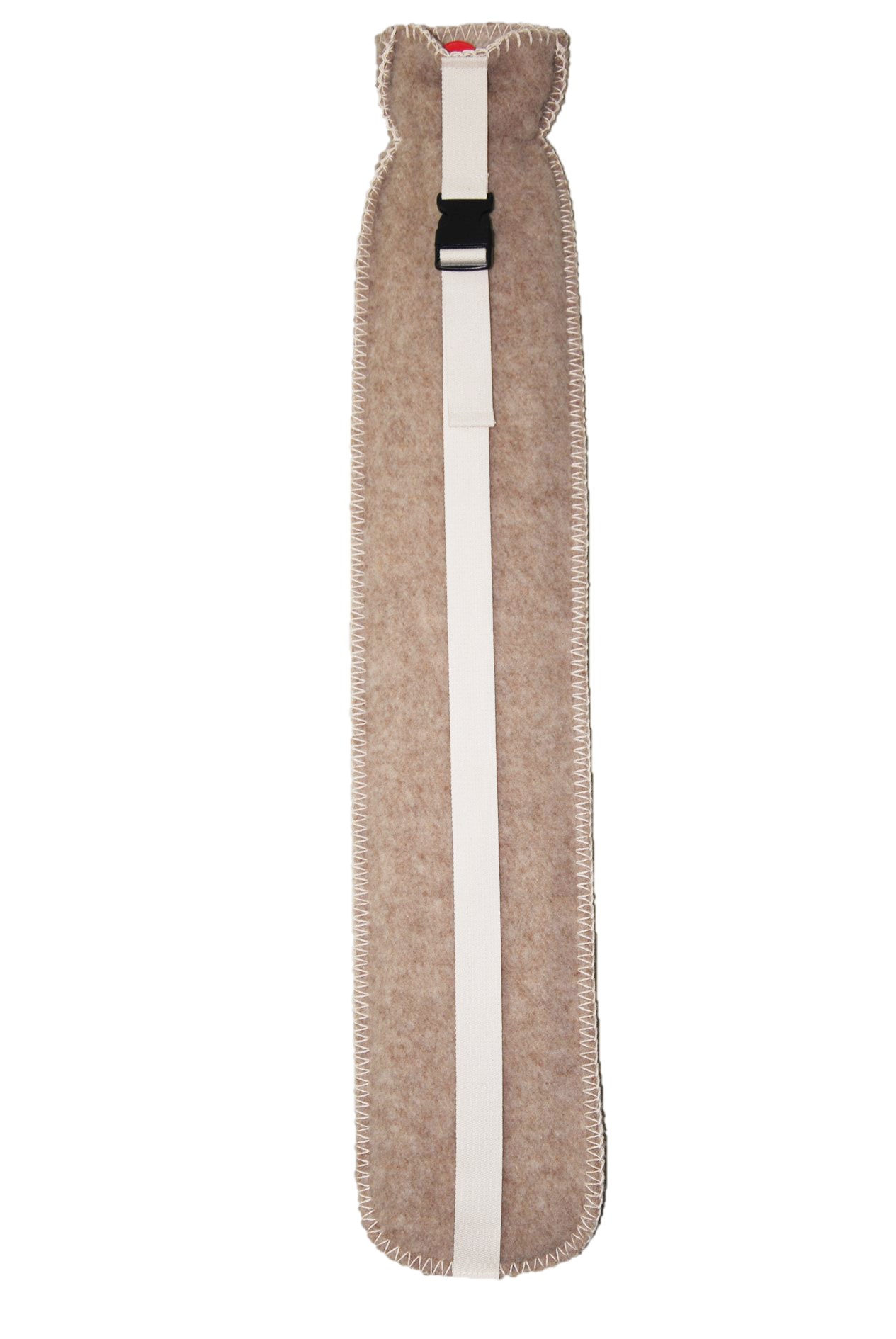 Dolg termofor iz naravnega kavčuka, v kompletu z volneno prevleko Dolg termofor iz naravnega kavčuka, v kompletu z volneno prevleko