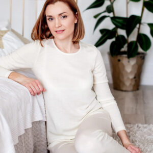 Ženska pižama iz 100% volne NATUR od XS do 3XL Ženska pižama iz 100% volne NATUR od XS do 3XL